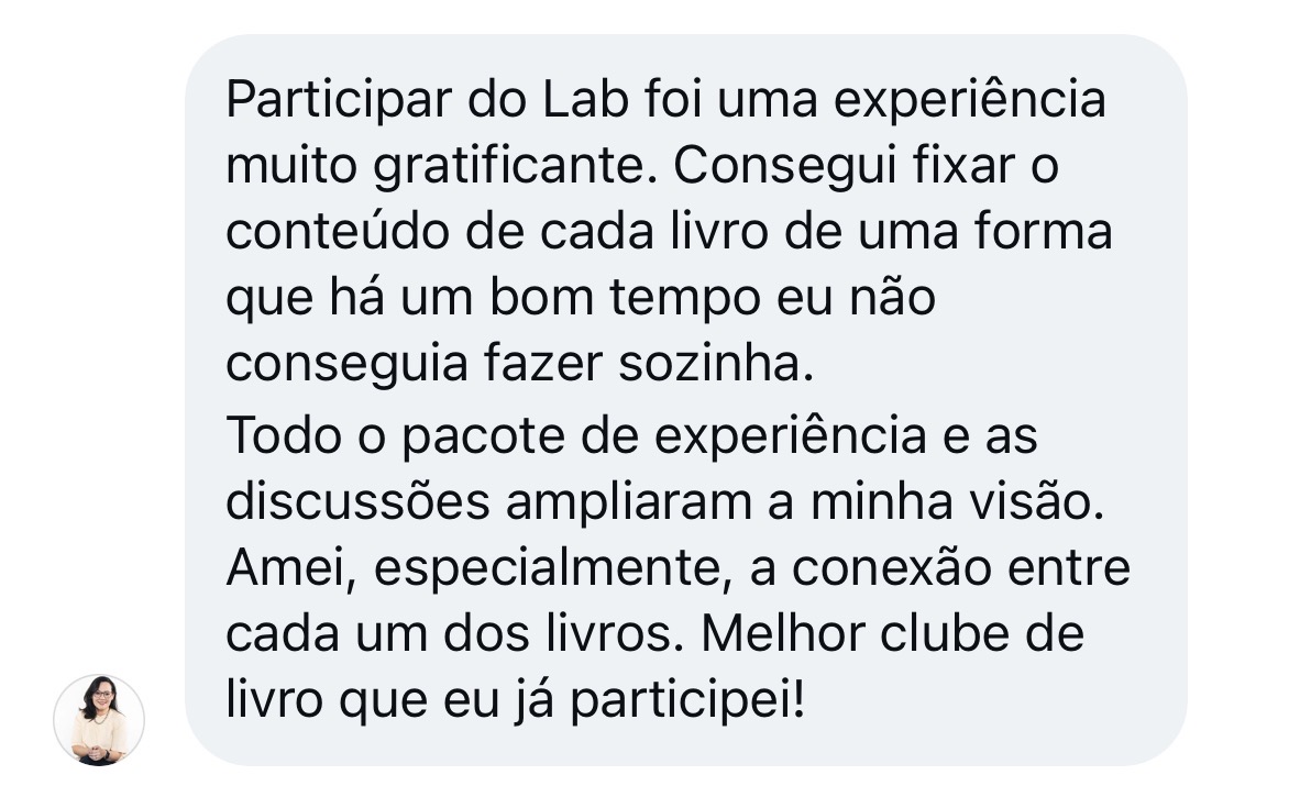 Depoimento de aluno do Laboratório de Papel